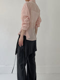 Ribbon Wrap Semi-Wide Slacks