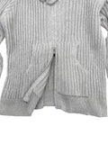 Edith lip knit hood zip-up