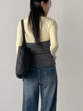 Button Halter Knit Bustier