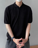 SS Comfort Half Open Collar Knit