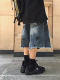 Checka Dirty Oil Bermuda Denim Pants