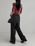 [unisex] Loop Two Tuck Brushed Wide Slacks