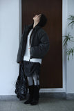Metallic flower shoulder bag