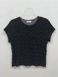 Embossed Wrinkle Short Sleeve T-shirt