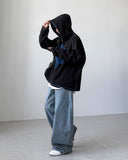 Newborn Stripe Curve Denim