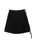(W) Has Pleats Wrap Skirt