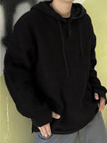 Two Button Warmer Hood Knit