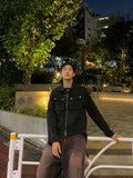 Pink Teen Black Washed Denim