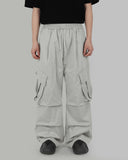 Oblique cargo pants