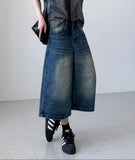 Gran Curved Bermuda Denim