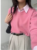 Pomi V-neck Crop Knit