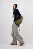 Basic ribbed knit zip-up