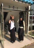STRAP LAYERED WRAP SKIRT