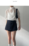 [Layered] Minuet Wrap Skirt Pants