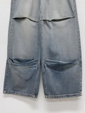 855 Pintuck Wide Denim Pants