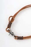 Knotted leather necklace