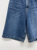525 Cat Washing Bermuda Wide Denim