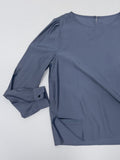 [Bustier SET] Clean Halterneck Layered Blouse