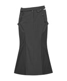 Double Waist Strap Long Skirt