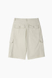 Rough-cut Bermuda shorts