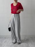 [Planning] Linen Viscose U-neck Knit