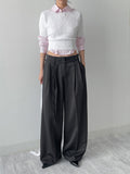 [Scarf Set] Tail Boat Neck Half Knit
