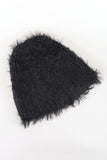 Fluffy fur shawl beanie