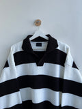 Collar Over Stripe Knit