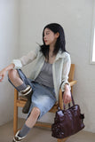 Enamel Big Shoulder Bag
