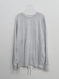 Back Slit Over Fit Long Sleeve T-shirt