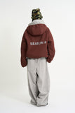 Season reversible fleece hood jumper