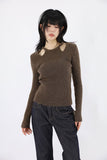 Jennifer open shoulder knit