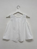 [Nylon ver.] Two-button sleeveless blouse