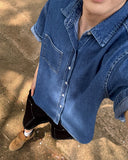 Farrell denim short sleeve shirt