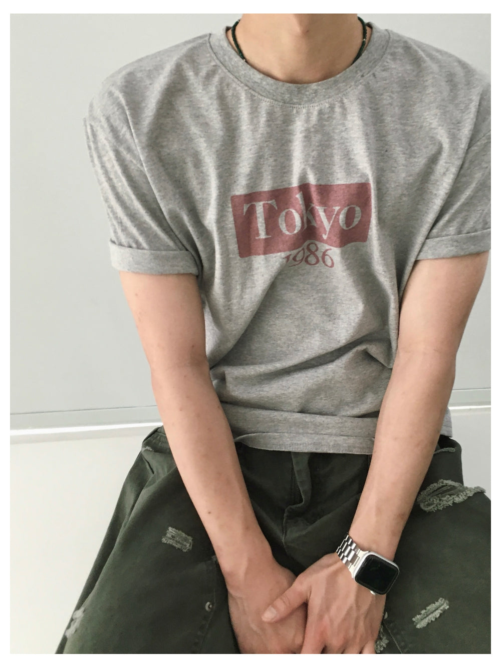 【DISCERNMENT】Tokyo logo crop short sleeve T-Shirt DISCERNMENT (ディーサーメント) - トーキョーロゴクロップ半袖T