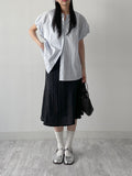 Hidden Puff Loose Fit Blouse