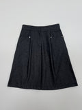 Road Pintuck A-Line Midi Skirt