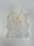 Frilled See-through Layered Bustier