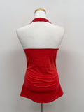 Shirred Halter Neck Long Sleeveless