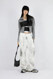 White washed cargo pants
