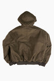 Corduroy volume short hood jumper