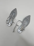 Mesh Stiletto Flat Shoes