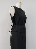 [Wrap SET] Abe Sleeveless Long One Piece