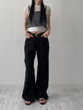 [unisex] Cotton flare bootcut pants