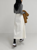Ribbed Slim Fit Turtleneck T-Shirt