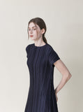 [Premium] Issey Pleated Point Long One Piece
