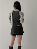 Ribbed sleeveless top