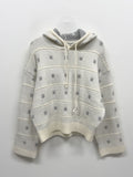 Snow Loose Fit Hooded Knit