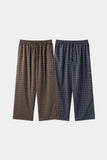 Window check pajama pants