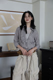 One Pleated Wrinkle Blouse